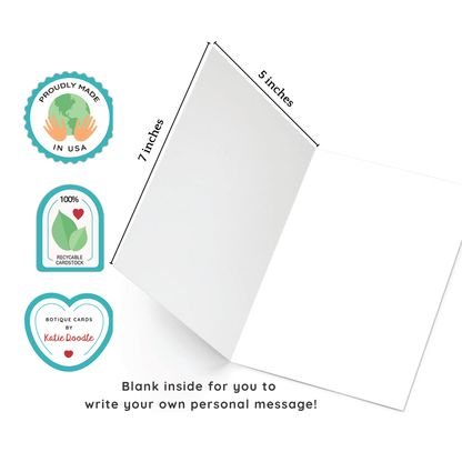Funny Birthday Greeting Cards for Her, Friend (Blank Inside)