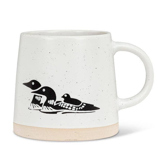 Wide Base Mug with Loons