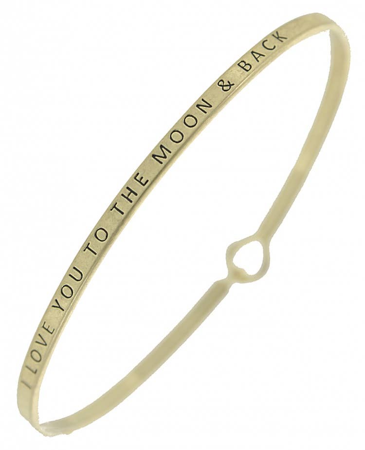 LOVE YOU TO THE MOON & BACK Bangle