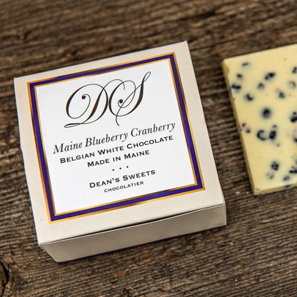 Maine Blueberry Cranberry White Chocolate Squares