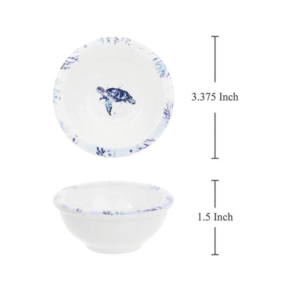 Indigo Blue Seas Life 3 3/8" Mini Bowl