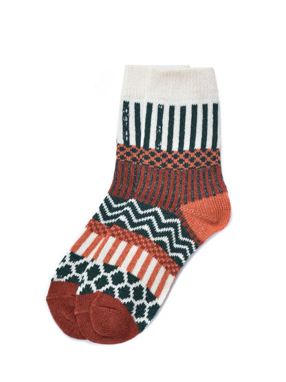 Rufia - 1 Pair of Bohemian Wool-Blend Socks