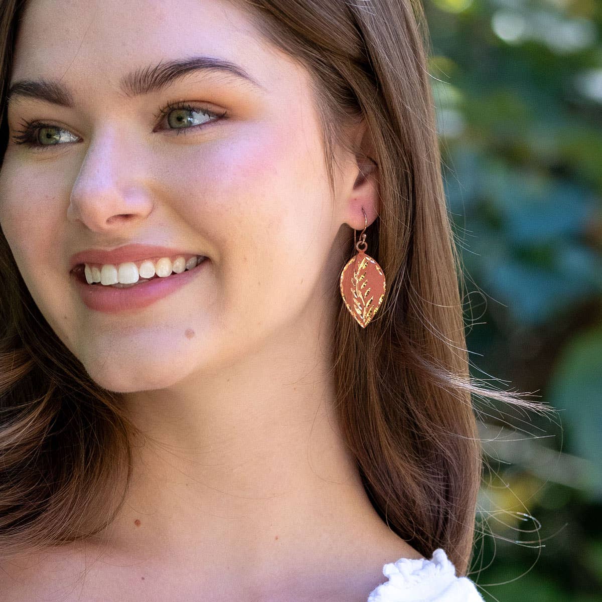 Patina Ginger Blossom Earrings
