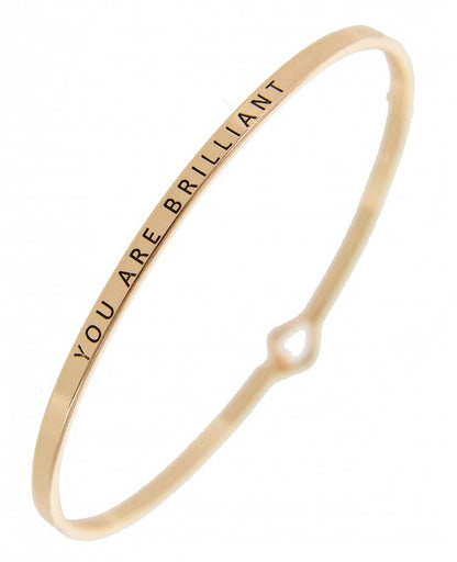 YOU ARE BRILLIANT_3mm Bangle