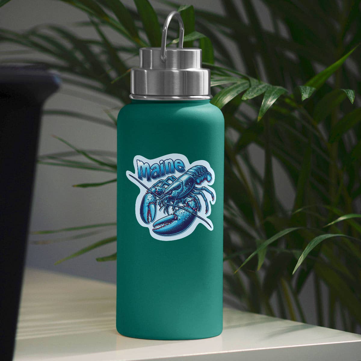 Maine Blue Lobster Die Cut Sticker
