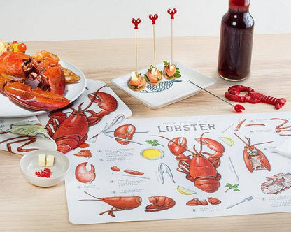 How to Eat a Lobster Placemat-13x18"L