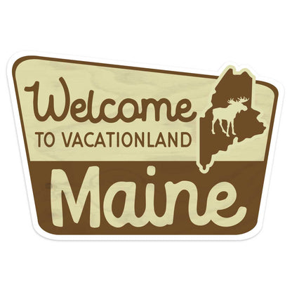 Maine Welcome to Vacationland Mini Sticker