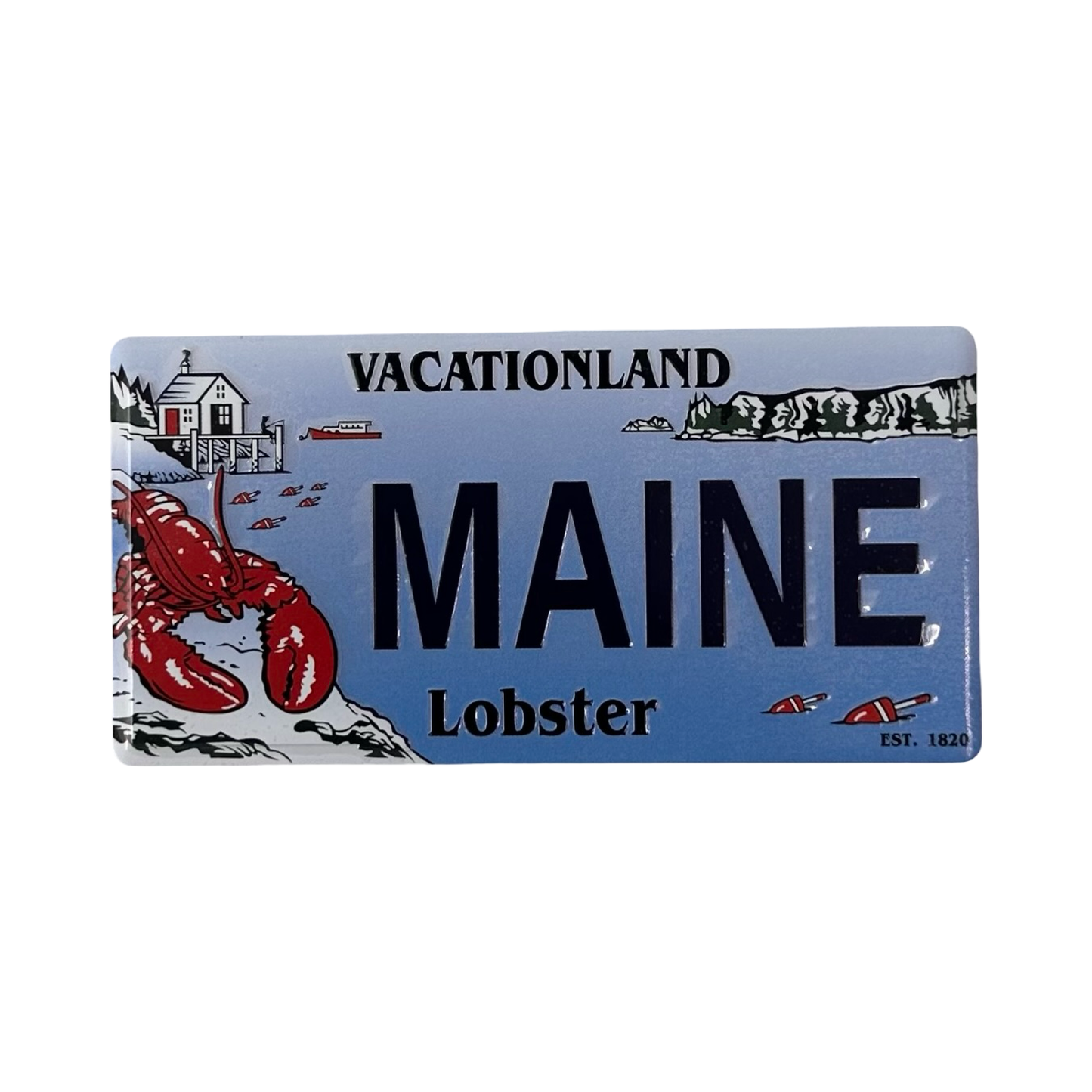 Maine Vacationland Lobster Magnet