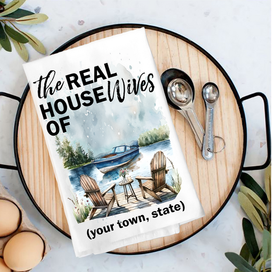 Lake Boats The Real Housewives of Tea Towel