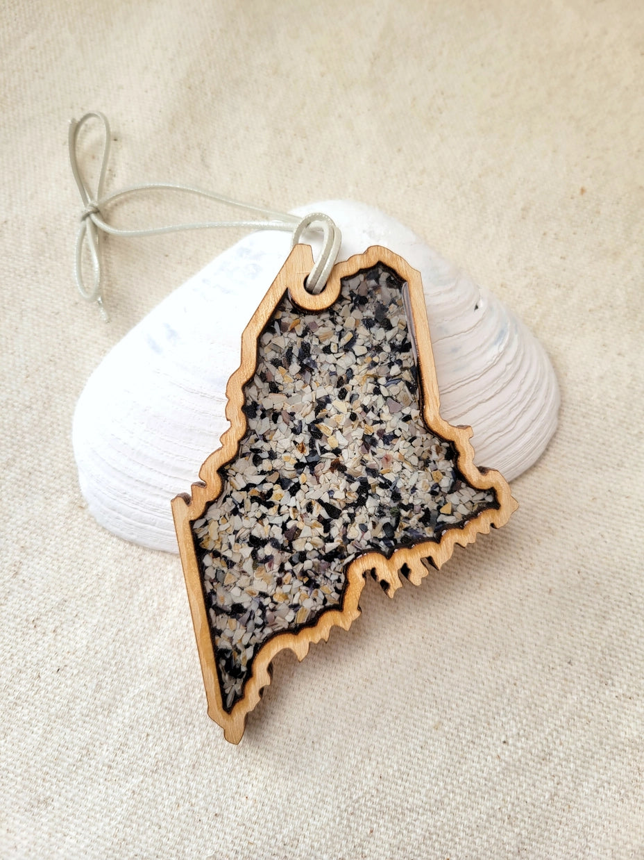 Maine Shellware State of Maine Ornament