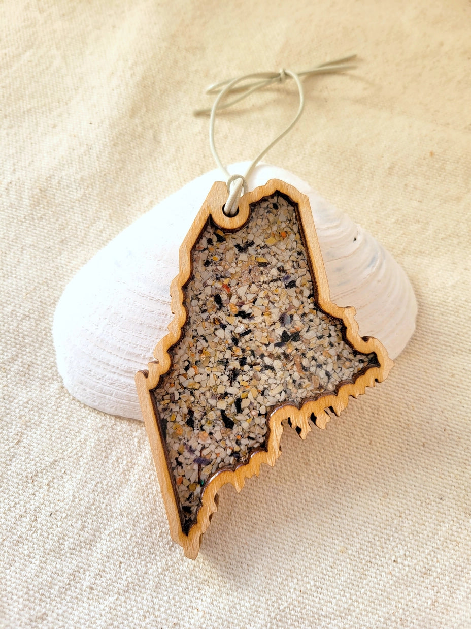 Maine Shellware State of Maine Ornament
