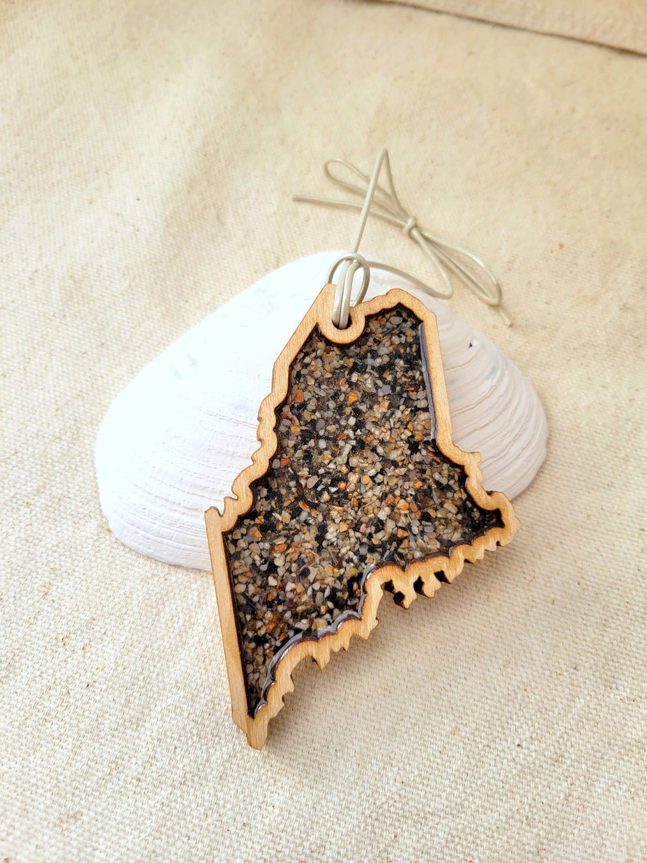 Maine Shellware State of Maine Ornament