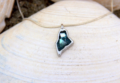 Maine Shellware Mini Shape of Maine Pendant