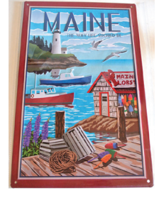 Maine Tin Signs