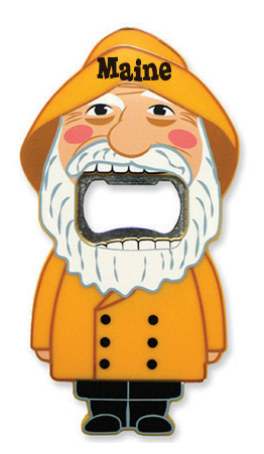 Fisherman Big Bite Bottle Opener-Maine