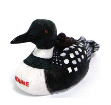 Maine Loon with Baby Ornament
