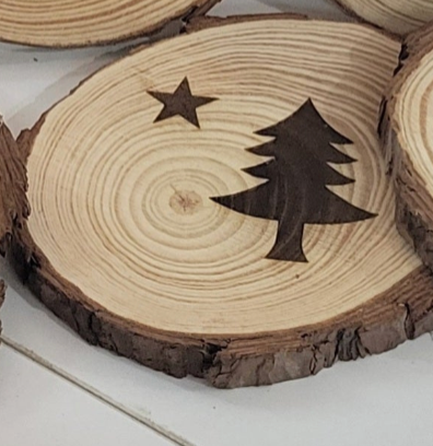 Maine Wood Slices with Images