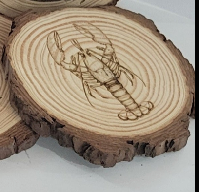 Maine Wood Slices with Images