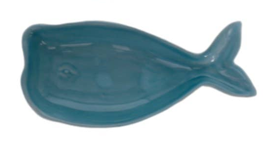 Ceramic Whale 6.25" Dish