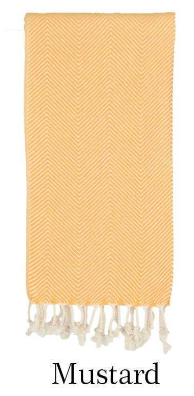 Herringbone Turkish Tea Towel, 20x40 in