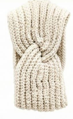 Fuzzy Knitted  Winter Headband