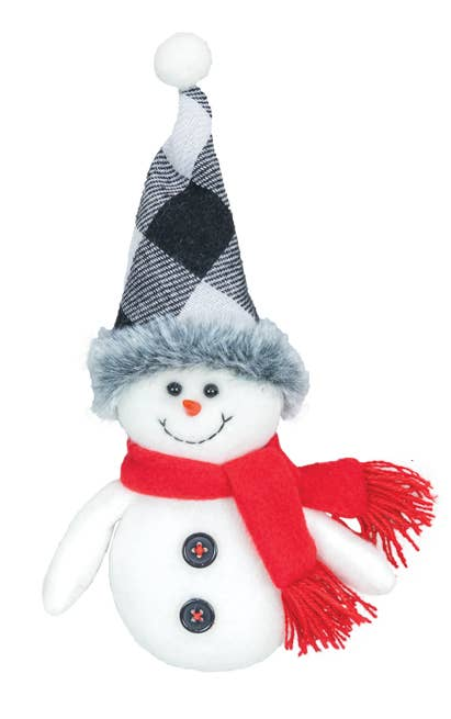 WINTER SNOWMAN ORNAMENT.
