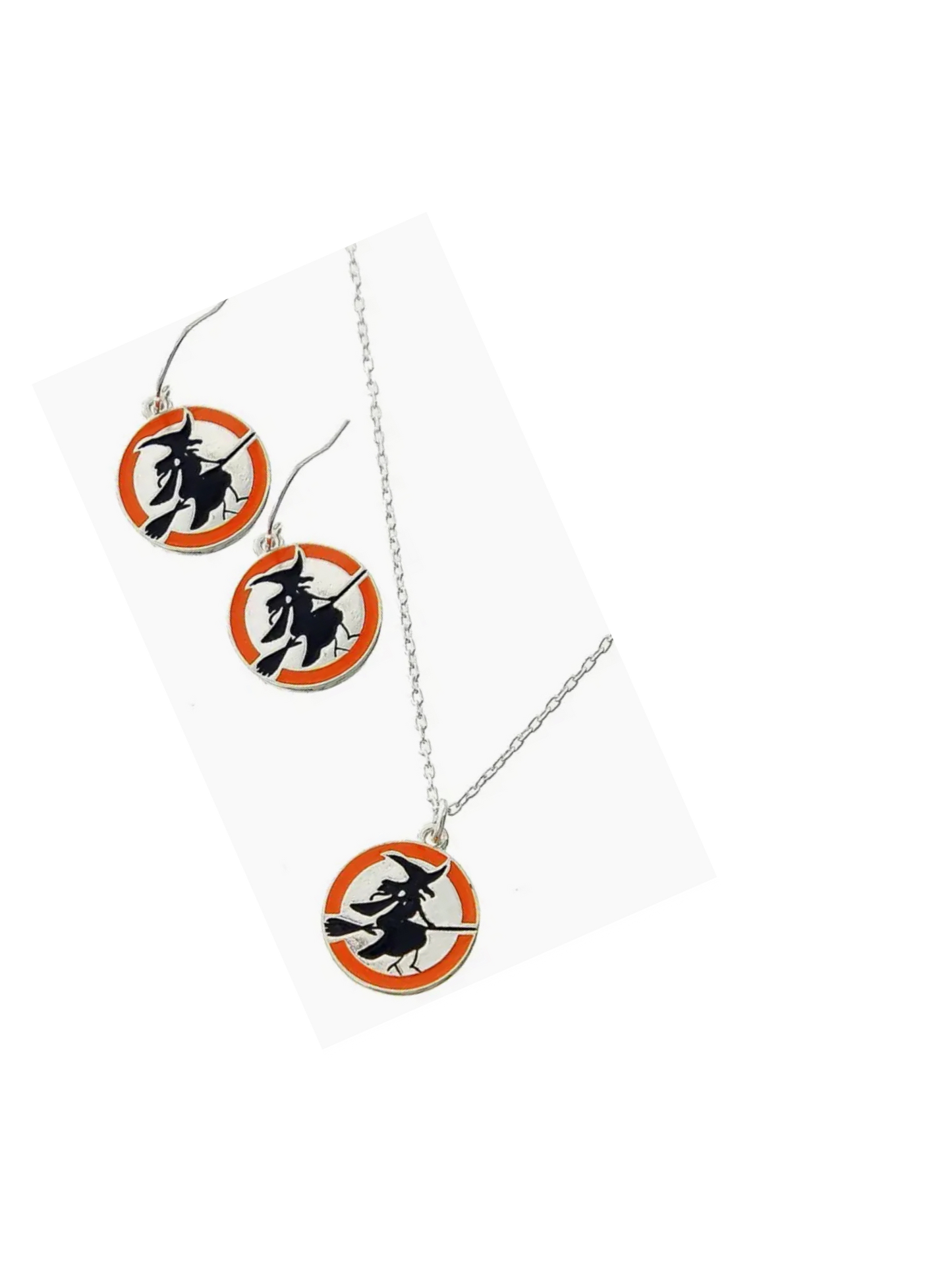Brewer Witches Earrings and Necklace Set