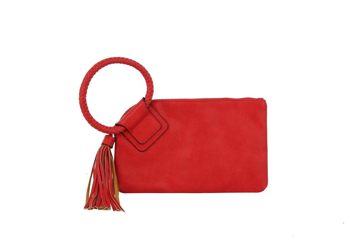 Sage Soft Vegan Leather Wristlet/Clutch