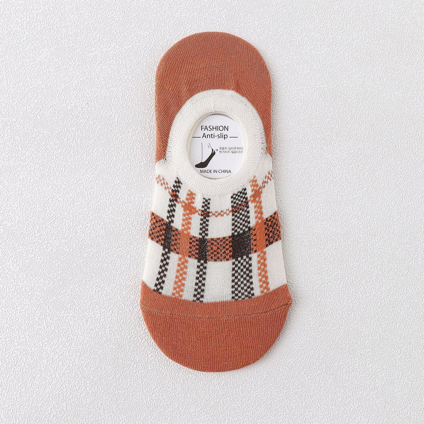 Lattice No Show Socks Women's Cotton For Flats