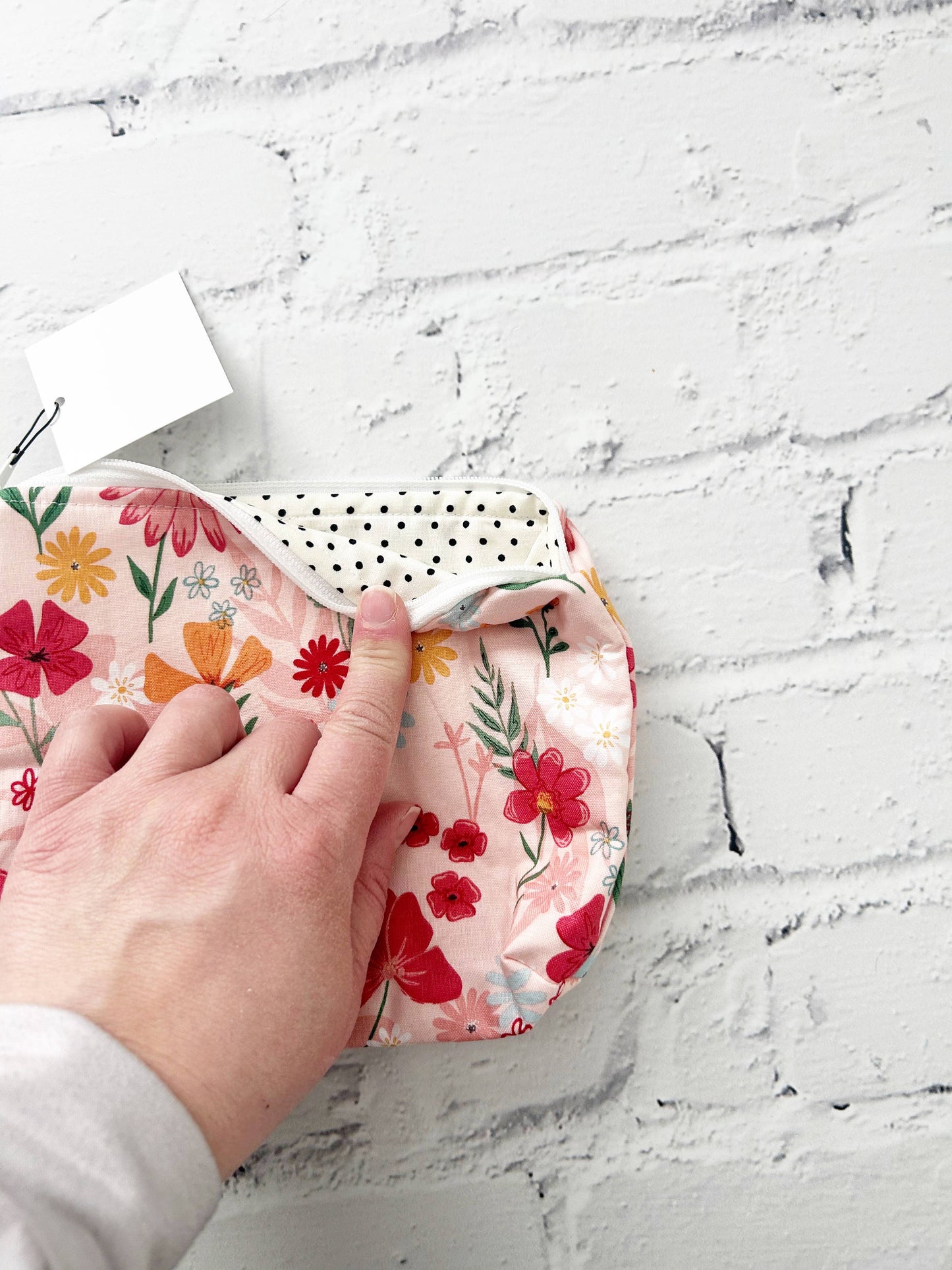 Small Cosmetics Bag-Spring Floral