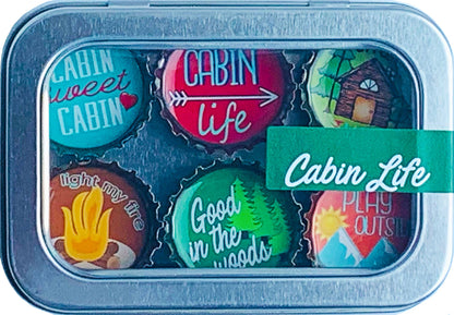 Cabin Life Magnets - Spring decor, Handmade & Eco-friendly
