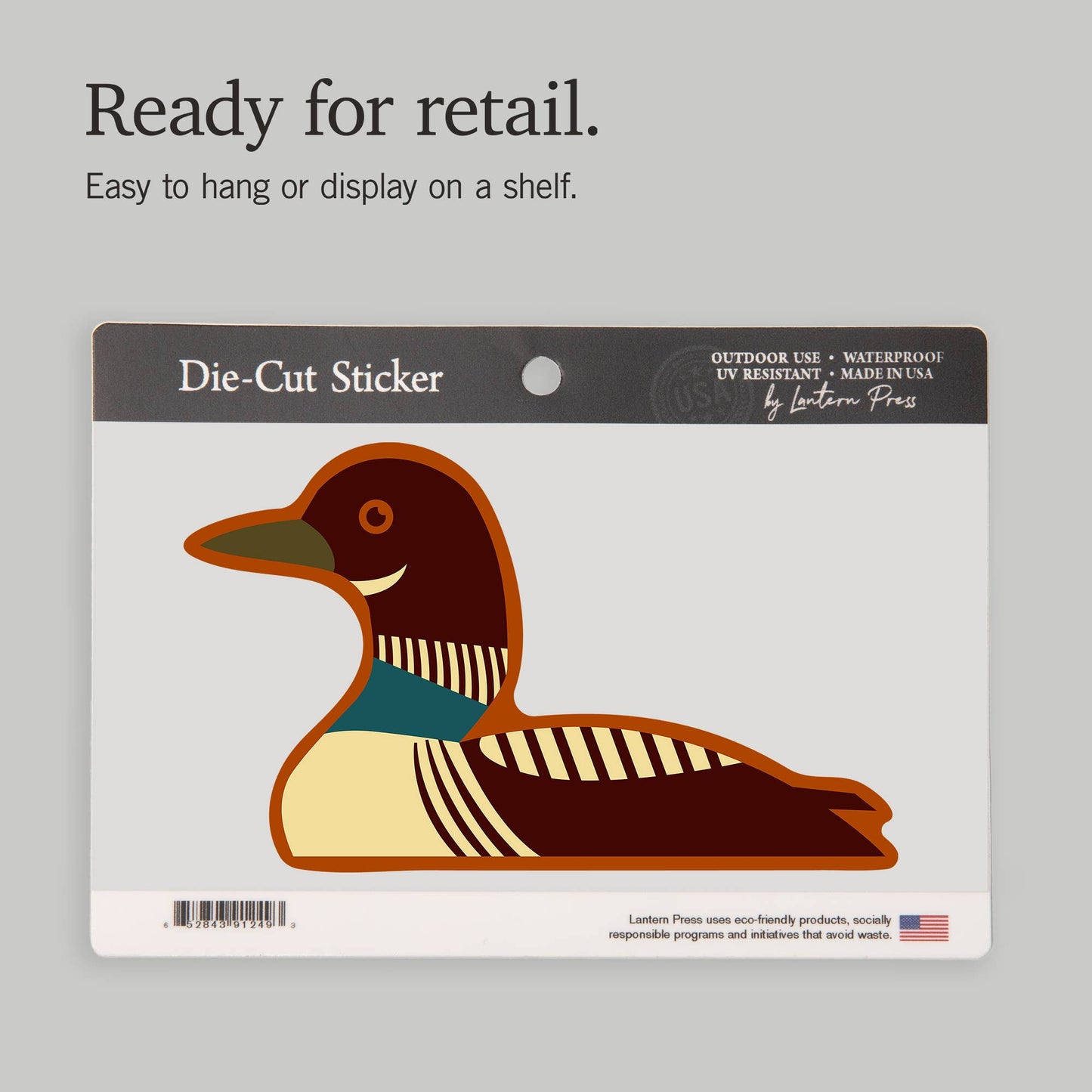 STICKERS Common Loon, Geometric
