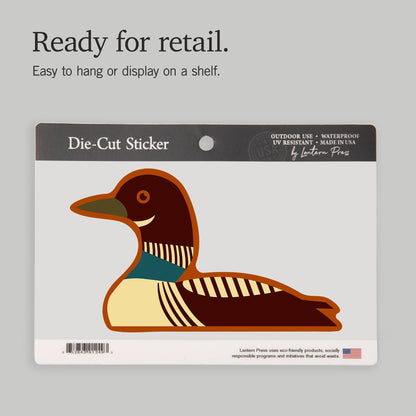 STICKERS Common Loon, Geometric