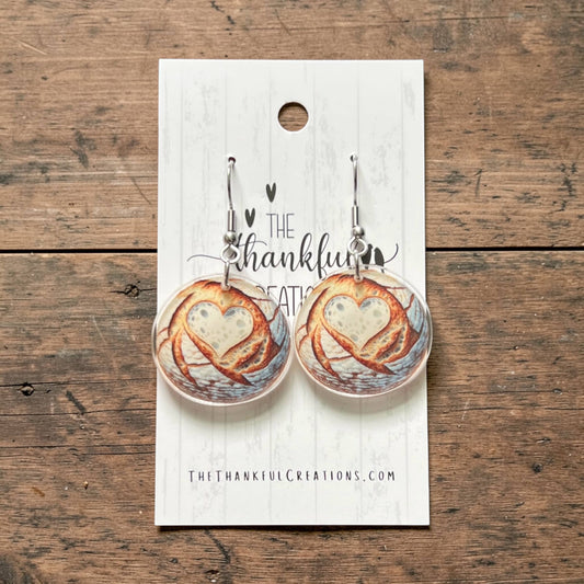Handmade Sourdough Bread Earrings