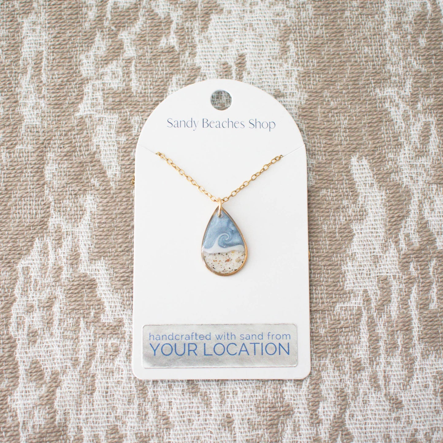 Custom Sand Necklaces Silver