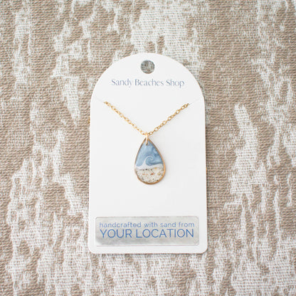 Custom Sand Necklaces Silver