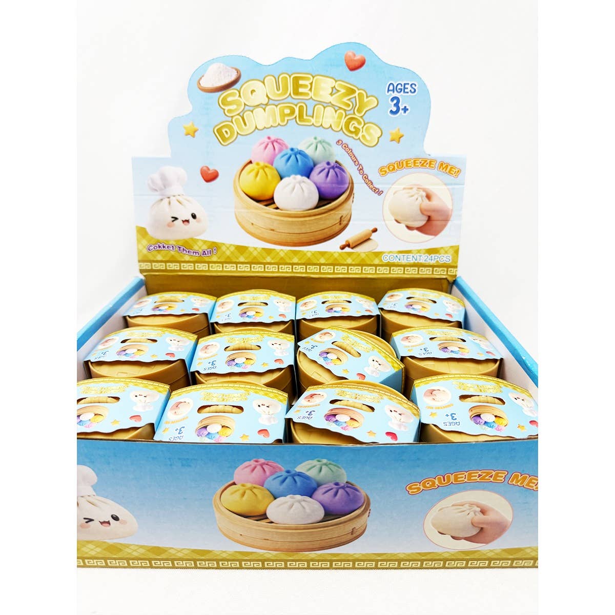 Colorful Dumpling Squishy with Steamer