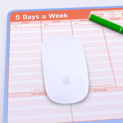 5 Days a Week Paper Mousepad