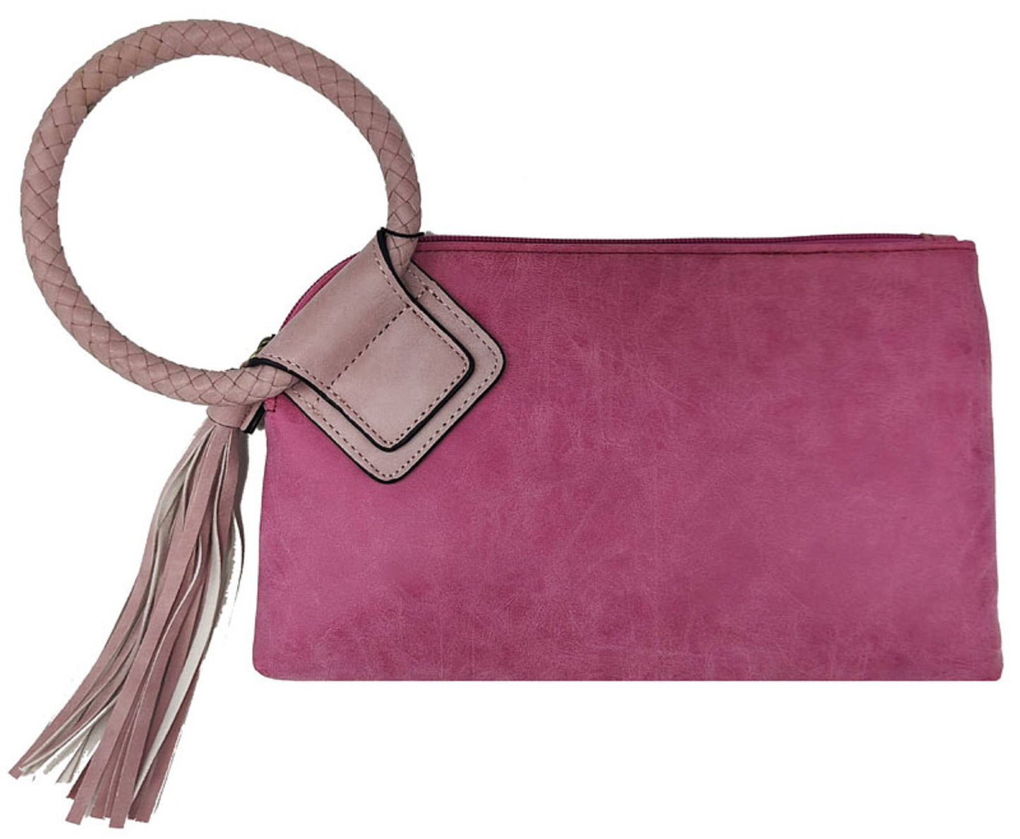 Cuff Handle Tassel Wristlet Clutch