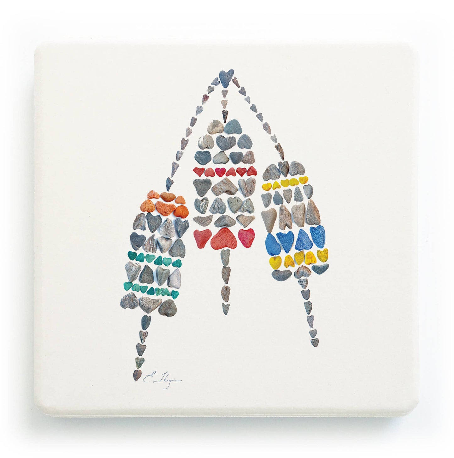 Nautical coasters | Buoys coaster