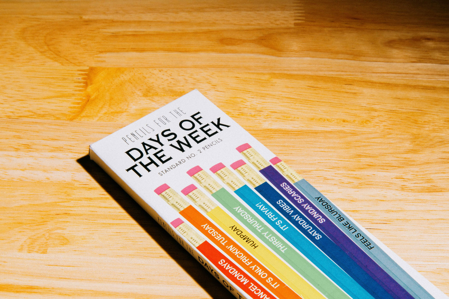 Pencils for Days of the Week Original Pkg | Funny Pencils