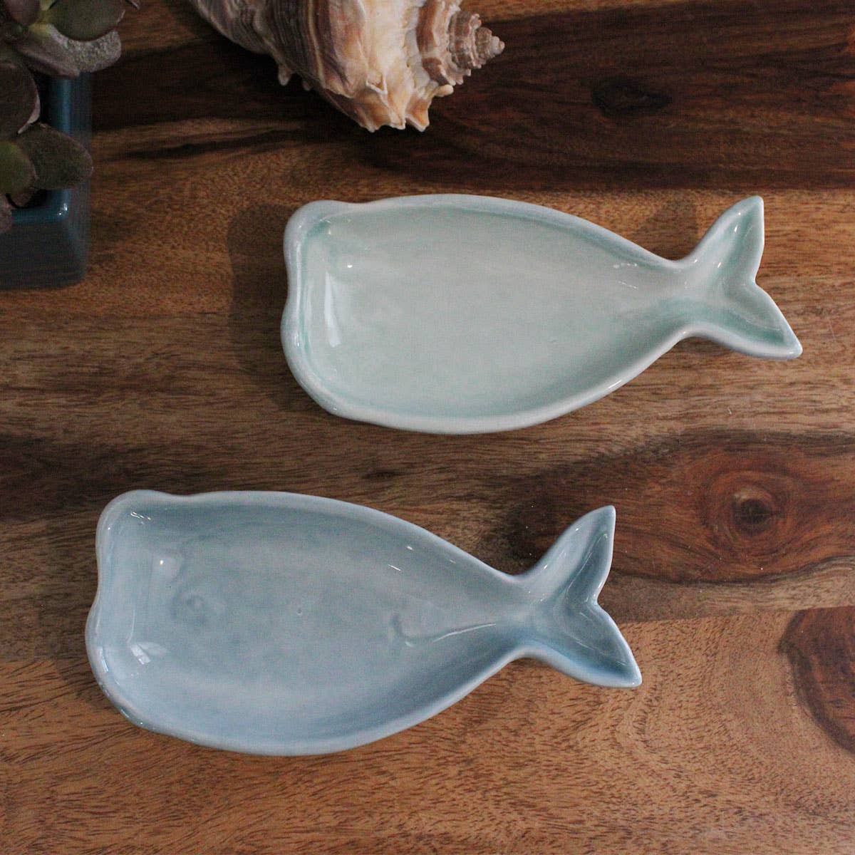 Ceramic Whale 6.25" Dish