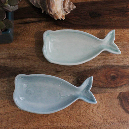 Ceramic Whale 6.25" Dish