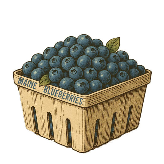 Maine Blueberries Quart Sticker