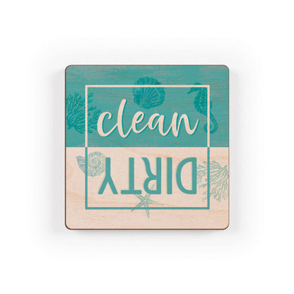 Clean/Dirty Maple Veneer Magnet