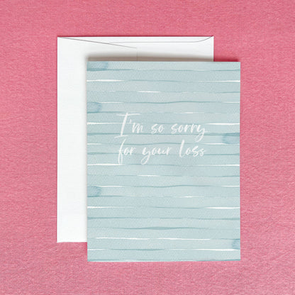 I'm So Sorry For Your Loss Greeting Card | Miscarriage Card
