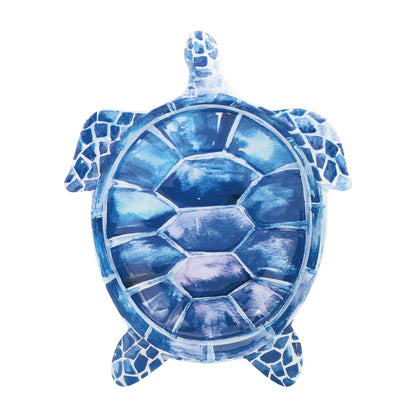 Indigo 7 1/2" Sea Turtle Melamine  Plate