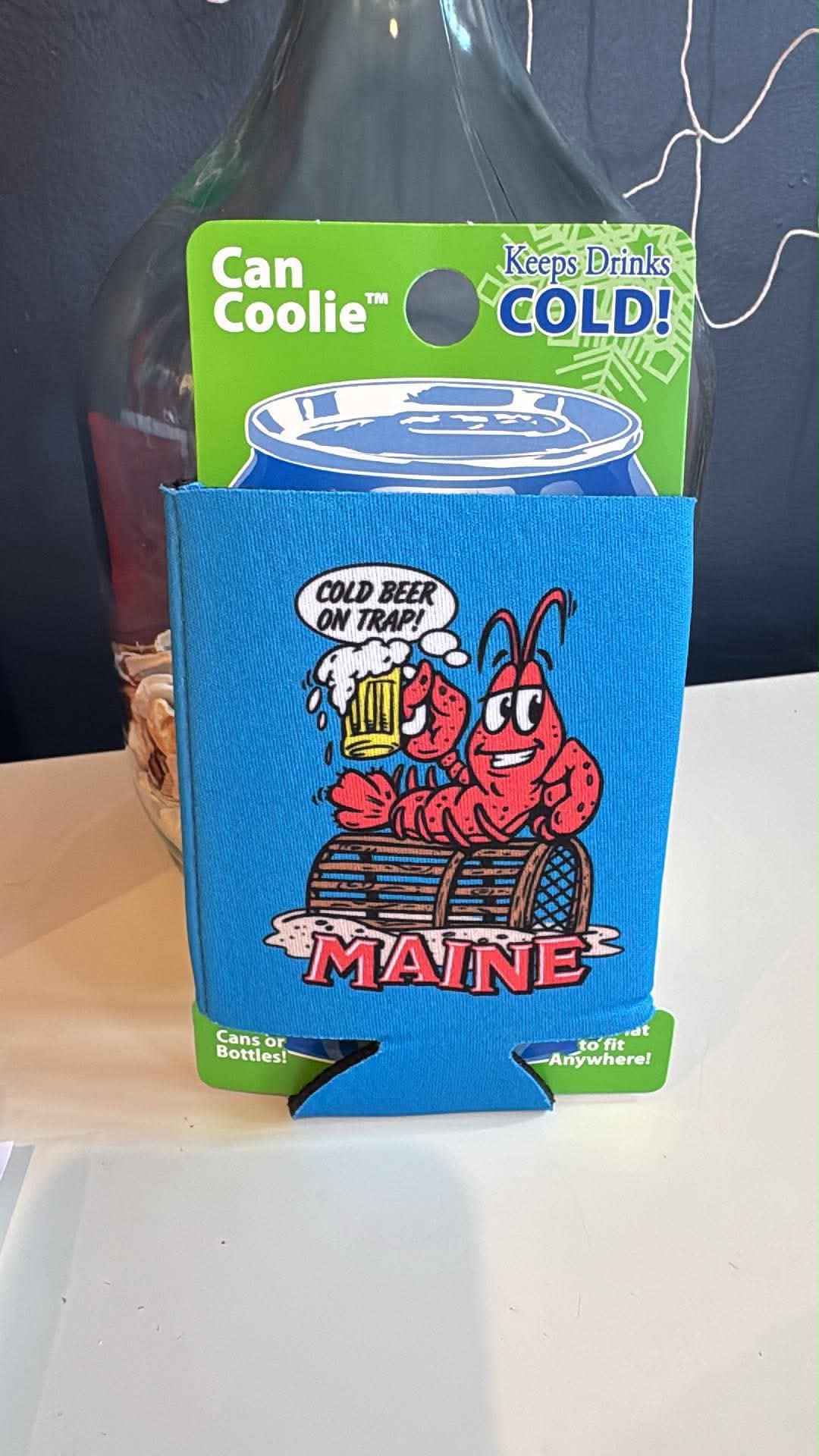 Maine Cold Beer on Trap Koozie