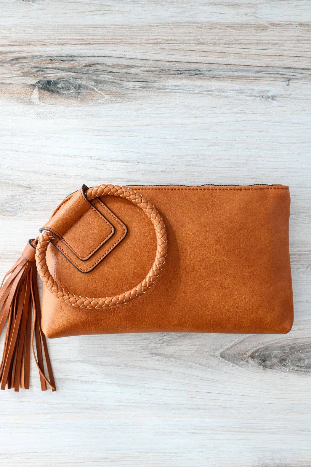 Sage Soft Vegan Leather Wristlet/Clutch