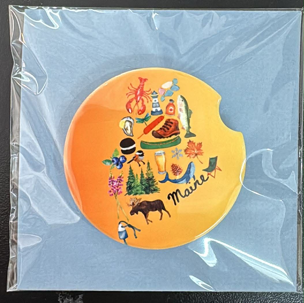 Palomas Ceramic Car Coasters Set